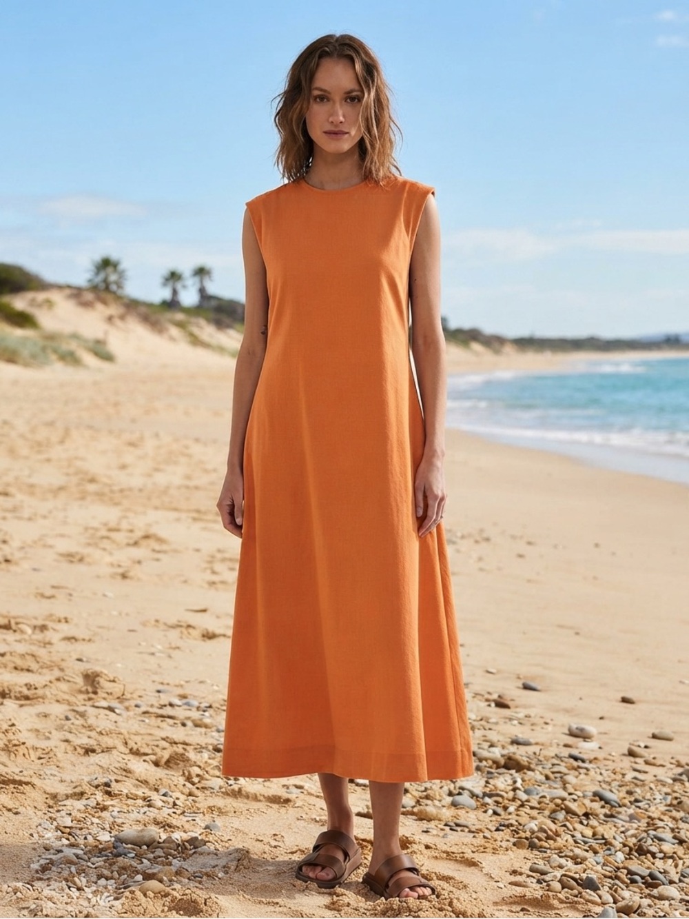 Free People Beach Simone Dress Size Large in Cinnebar NWOT